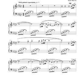 “Waiting” – Sheet Music (Download)